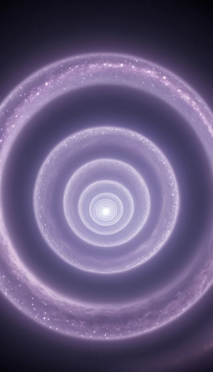 Cercles violets concentriques illustrant l’hypnose régressive