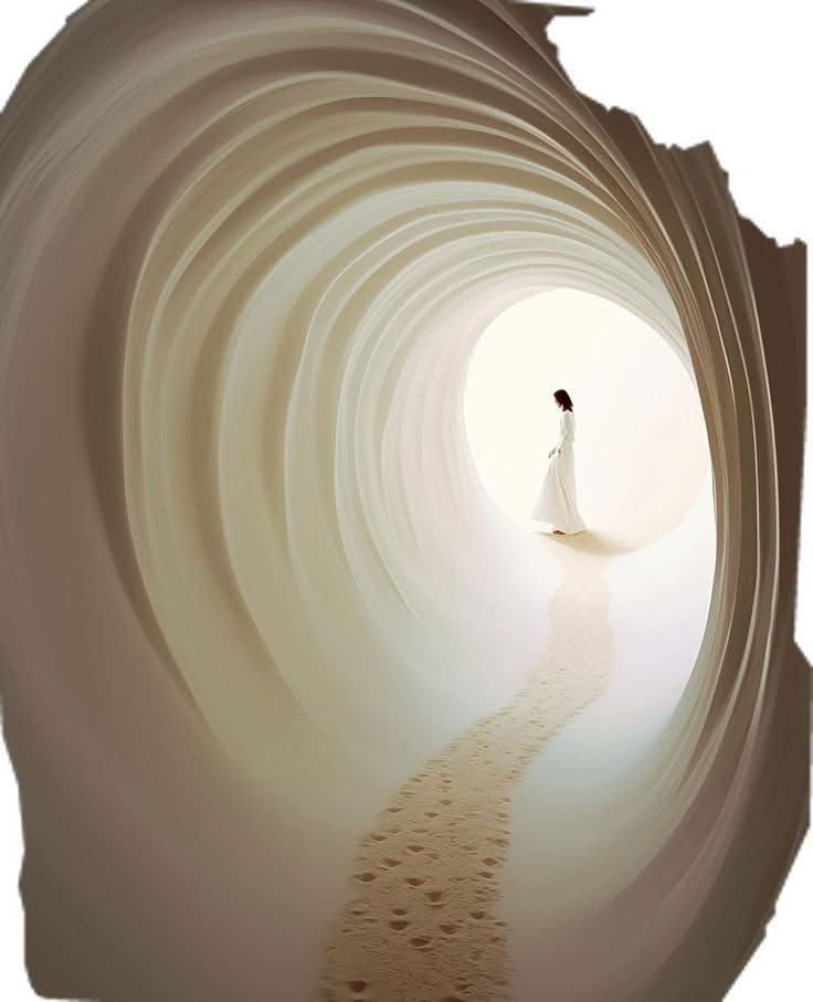 Tunnel et chemin de sable illustrant les ateliers de bien-être